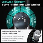 LINBOLUSA Portable Exercise Bike, Stationary Bikes for Home, Indoor Foldable Bike with 16-Level Magnetic Resistance, 300LBS Capacity, 3.5 LBS Flywheel, Designed for Home Workout 810 Black