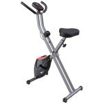 LINBOLUSA Portable Exercise Bike, Stationary Bikes for Home, Indoor Foldable Bike with 16-Level Magnetic Resistance, 300LBS Capacity, 3.5 LBS Flywheel, Designed for Home Workout 810 Black