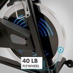 EFITMENT Indoor Cycle Bike, Magnetic Cycling Trainer Stationary Exercise Bike w/ 40 lb Chromed Flywheel, Belt Drive and LCD Monitor with Ipad/Tablet Holder- IC031