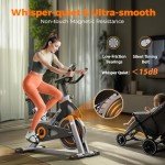 YOSUDA Indoor Cycling Bike Stationary Bike - Magnetic Resistance, Cycle Bike with Tablet Mount & Comfortable Seat Cushion, Magnetic Resistance