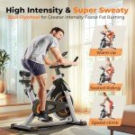 YOSUDA Indoor Cycling Bike Stationary Bike - Magnetic Resistance, Cycle Bike with Tablet Mount & Comfortable Seat Cushion, Magnetic Resistance