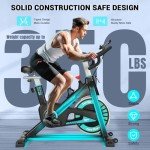Exercise Bike, WENOKER Magnetic Resistance Stationary Bike for Home, Indoor Bike with Whisper Quiet, Heavy Flywheel and Upgraded Digital Display