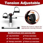 4-in-1 Mini Exercise Bike, Foldable,for Home Gym, with LCD Display for Arm and Leg Exercises
