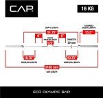 CAP Barbell 7 ft Olympic Weightlifting Bar