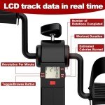 4-in-1 Mini Exercise Bike, Foldable,for Home Gym, with LCD Display for Arm and Leg Exercises