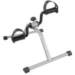 Under Desk Bike Pedal Exerciser with Calorie Tracker and Adjustable Resistance - Mini Foldable Indoor Home Gym Exercise Equipment by Wakeman