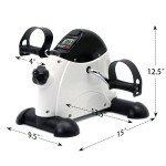 Icedeer Under Desk Bike Pedal Exerciser, Mini Stationary Exercise Bike for Home, Exerciser Rehabilitation Peddler Machine with LCD Screen Displays