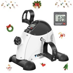 Mini Exercise Bike TODO Pedal Exerciser Foot Peddler Portable Therapy Bicycle with Digital Monitor
