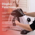 Icedeer Under Desk Bike Pedal Exerciser, Mini Stationary Exercise Bike for Home, Exerciser Rehabilitation Peddler Machine with LCD Screen Displays