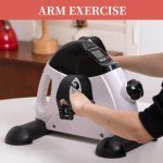 Icedeer Under Desk Bike Pedal Exerciser, Mini Stationary Exercise Bike for Home, Exerciser Rehabilitation Peddler Machine with LCD Screen Displays