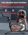 HARISON Semi Commercial Exercise Bike - Stationary Bike for Home Gym - Silent Magnetic Indoor Cycling Bike with Tablet Mount & Comfortable Seat Cushion, 380LBS/400LBS Weight Capacity Workout Bike