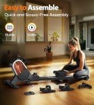 Rowing Machine, MOSUNY Magnetic Rowing Machines for Home 350 LB Weight Capacity, 16 Levels Resistance Row Machine with Dual Slide Rail, Bluetooth, App Compatible