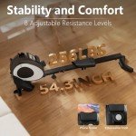 UPREIGN Magnetic Rowing Machine for Home | Adjustable 8-Speed Booster | Burn Fat & Sculpt Muscles | Supports Up to 265 LBS | Phone/Tablet-Ready Design