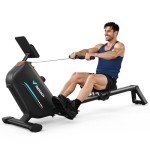 MERACH Rowing Machines for Home, Quiet Row Machine with 51.2" Extended Rail, 16-Level Powerful Magnetic Rower and 350 LBS Load Capacity, Correct Rowing Posture to Prevent Sports Injuries