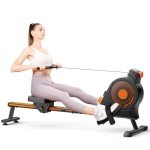 Rowing Machines for Home - Magnetic/Water Rowing Machine with Upgrade 16 Resistance Levels, Max 350 LB Weight Capacity, LCD Monitor and Comfortable Seat Cushion