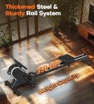 Rowing Machine, MOSUNY Magnetic Rowing Machines for Home 350 LB Weight Capacity, 16 Levels Resistance Row Machine with Dual Slide Rail, Bluetooth, App Compatible