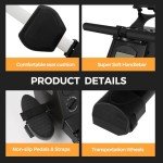 Panana Rower Machines for Home, Foldable Rowing Magnetic, Compact Fitness Equipment with Quiet Resistance 8 Levels, 300 lbs Weight Capacity, Phone Holder and Comfortable Seat Cushion