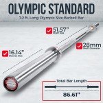 7-Foot Olympic Barbell for Home Gym Workouts