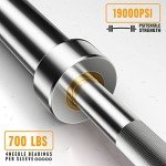 7ft Olympic Barbell with 700LB Capacity