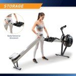 California Fitness Products by Marcy Deluxe Rowing Machine with Adjustable Air Resistance for Cardio Training NS-7874RW