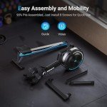 MERACH Rowing Machines for Home, Adjustable Air Resistance Professional Indoor Rowing Machine, Ergonomic Comfort Seat, Performance Monitor and Device Holder, Easy Storage