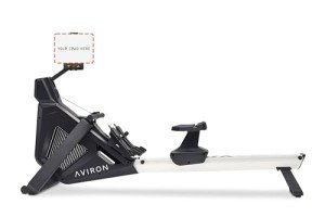 Aviron StrongGo Rowing Machine -Compatible with iPad—Dual Air & Magnetic Resistance Up to 100 lbs | Game-Based Workouts, Compact Storage Design