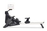 Aviron StrongGo Rowing Machine -Compatible with iPad—Dual Air & Magnetic Resistance Up to 100 lbs | Game-Based Workouts, Compact Storage Design
