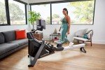 Aviron StrongGo Rowing Machine -Compatible with iPad—Dual Air & Magnetic Resistance Up to 100 lbs | Game-Based Workouts, Compact Storage Design