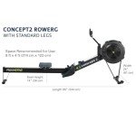 Concept2 RowErg Model D Indoor Rowing Machine - PM5 Monitor, Device Holder, Adjustable Air Resistance, Easy Storage with FitXion Seat Cushion