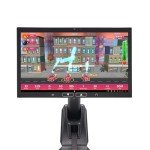 Aviron Strong Series Rower: 22"" HD Touchscreen, Dual Air & Magnetic Resistance up to 100 lbs. Game-Based Workouts, Streaming, Compact Design, Black