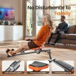 Niceday Rowing Machine, Hydraulic Rowing Machine for Home Use, Rower Machine Foldable with 16 Resistance, LCD Monitor & 300 LBS Weight Capacity