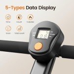 Niceday Rowing Machine, Hydraulic Rowing Machine for Home Use, Rower Machine Foldable with 16 Resistance, LCD Monitor & 300 LBS Weight Capacity