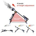 Tousains 3 in 1 Foldable Rowing Machine, AB Machine with 3 Level Angle & Led Monitor, Multi-Functional Rower Fitness Equipment Home Gym Full Body Fitness Machine(Blue)