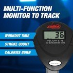 Stamina BodyTrac Glider 1050 Hydraulic Rowing Machine with Smart Workout App - Rower Workout Machine with Cylinder Resistance - Up to 250 lbs Weight Capacity