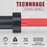 TECHNOAGE 7FT Olympic Barbell - 700LBS Capacity