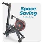 Echelon Fitness - Rowing Machine - Home Workout Equipment - Foldable Rowing Machine - 32 Resistance Levels - Touch Screen & Bluetooth Controller - 30-Day Free Membership - HIIT Magnetic Rowing Machine