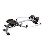 Sunny Health & Fitness Compact Full Motion Rowing Machine, Full-Body Workout, Low-Impact, Extra-Long Rail, and 350 LB Weight Capacity – SF-RW5639