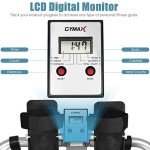 GYMAX Rowing Machine for Home, 265LBS Weight Capacity Hydraulic Rowing Machine with Adjustable Cylinder Resistance up to 110lbs & LCD Monitor, Compact Full Motion Rower for at Home Exercise (Silver)