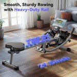 UKEEP Compact Full Motion Rowing Machine, Dual-Oar 350 LB Weight Capacity, Heavy-Duty Rail, Strengthen Lats for Greater Back Width and Thickness Full-Body Workout