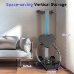 UKEEP Compact Full Motion Rowing Machine, Dual-Oar 350 LB Weight Capacity, Heavy-Duty Rail, Strengthen Lats for Greater Back Width and Thickness Full-Body Workout