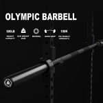 LIONSCOOL 7ft Olympic Weightlifting Barbell - 500LBS Capacity