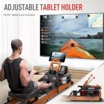JOROTO Water Rowing Machine for Home Use, Oak Wood Foldable Rower Machine 330lbs Weight Capacity with Bluetooth Monitor, Tablet Holder