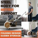 Rowing Machine, ZymFit Magnetic Rower Machine with 16 Levels of Resistance, Max 350lb Weight Capacity, Foldable Rowing Machines for Home Use