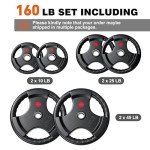 XDDIAS 2-Inch Olympic Rubber Weight Plates