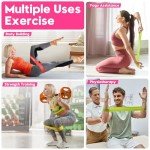 Resistance Bands for Working Out, Exercise Bands for Women & Men, Latex Elastic Bands for Yoga, Pilates, Rehab, Fitness and Home Workout, Strength Bands for Booty
