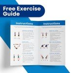 RMS Resistance Bands with Instruction Guide & Carry Bag - Latex Free Exercise Band for Working Out, Physical Therapy, Rehab, Stretch, Yoga & Pilates, Set of 3