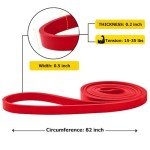 ROSAPOAR Resistance Band Pull up Band Fitness Exercise Bands Natural Latex for Workout Body Stretch Powerlifting Band Fitness Sport Training at Home/The Gym - Red