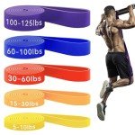 HAPBEAR Pull Up Assistance Bands - Pull Up Bands - Resistance Bands - Exercise Bands Resistance Bands Set of 5 - Workout Bands for Working Out, Stretching, Muscle Training