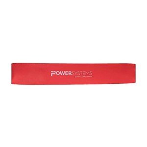 Power Systems Versa Loops, Resistance Bands for Personal Training, Ideal for Short, Limited Movements, 12" in Diameter, Red, Medium Resistance, Single Unit