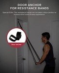 Pull Up Assistance Bands, HAPBEAR Resistance Band Set of 5, Long Power Workout Rubber Bands with Door Anchor, Strength Heavy Duty Exercise Bands for Powerlifting Stretching Fitness Training